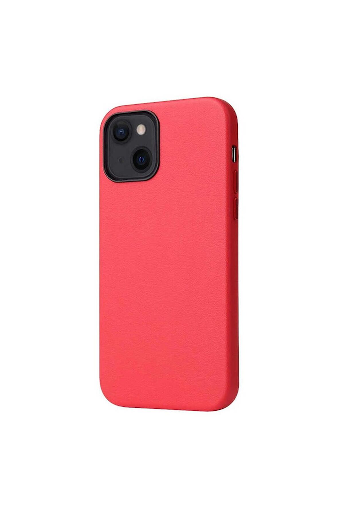 Apple iPhone 13 Uyumlu Kılıf Eyzi Kapak Kırmızı
