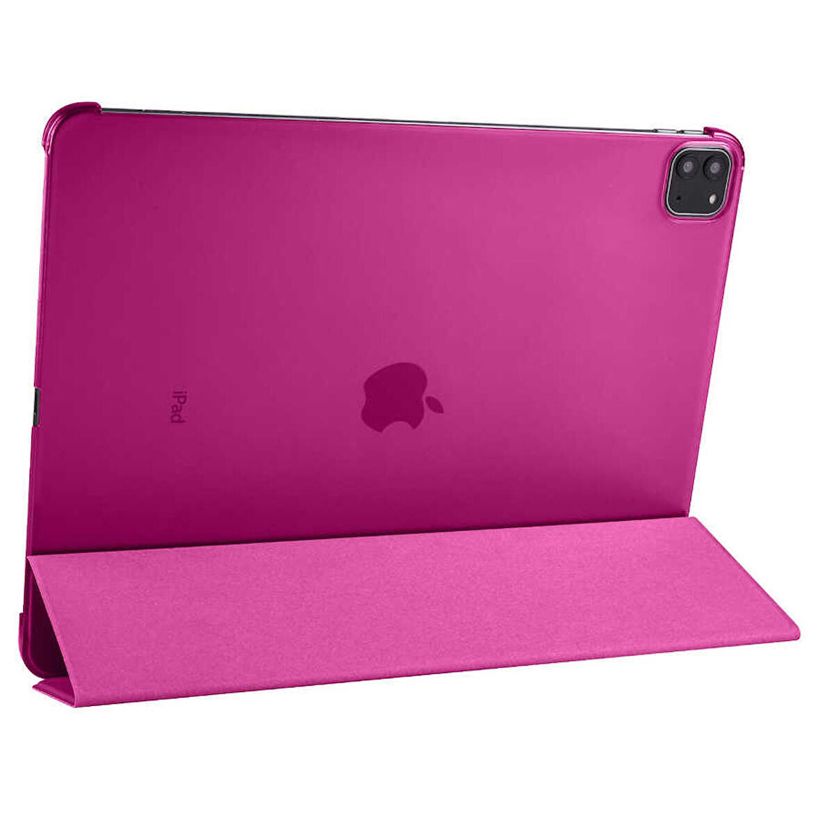 Apple iPad Pro 12.9 2021 (5.Nesil) Uyumlu Tablet Kılıfı Smart Cover Standlı Kılıf Pembe