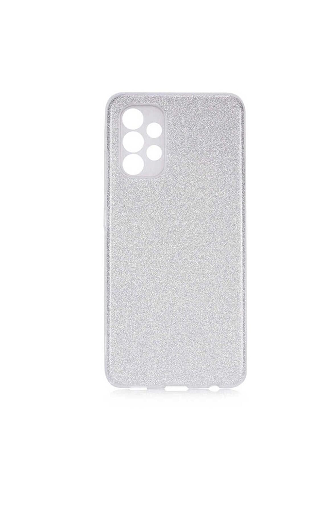 Samsung Galaxy A13 4G Uyumlu Kılıf Shining Silikon Gri