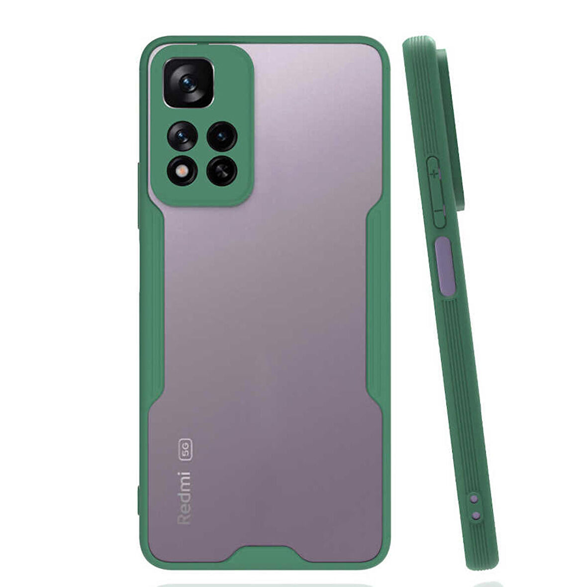 Xiaomi Redmi Note 11 Pro Plus 5G Uyumlu Kılıf Parfe Kapak Koyu Yeşil