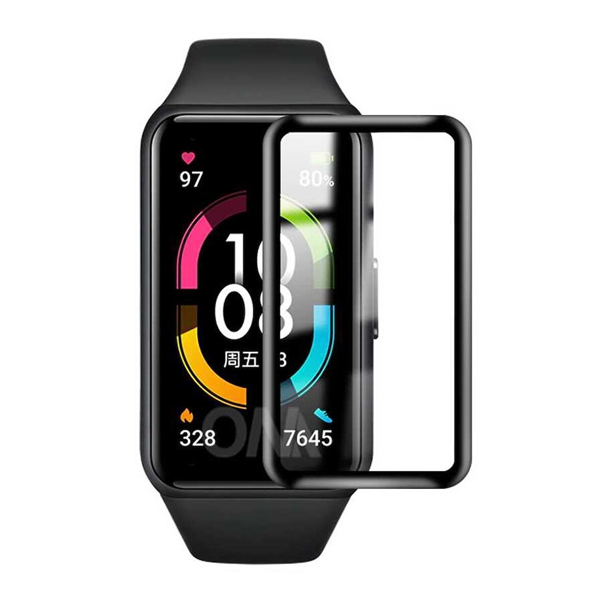 Huawei Band 6 Uyumlu Pmma Pet Saat Ekran Koruyucu