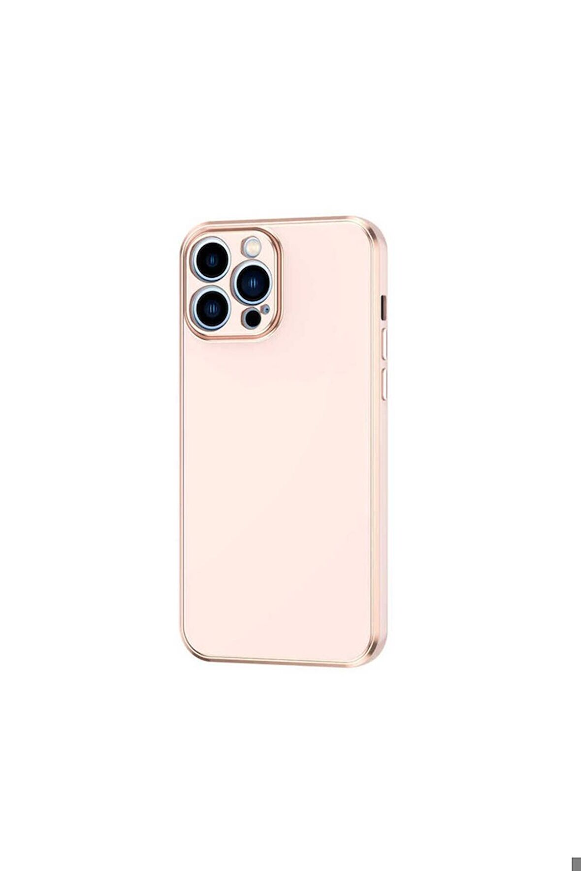 Apple iPhone 13 Pro Uyumlu Kılıf Bark Kapak Rose Gold
