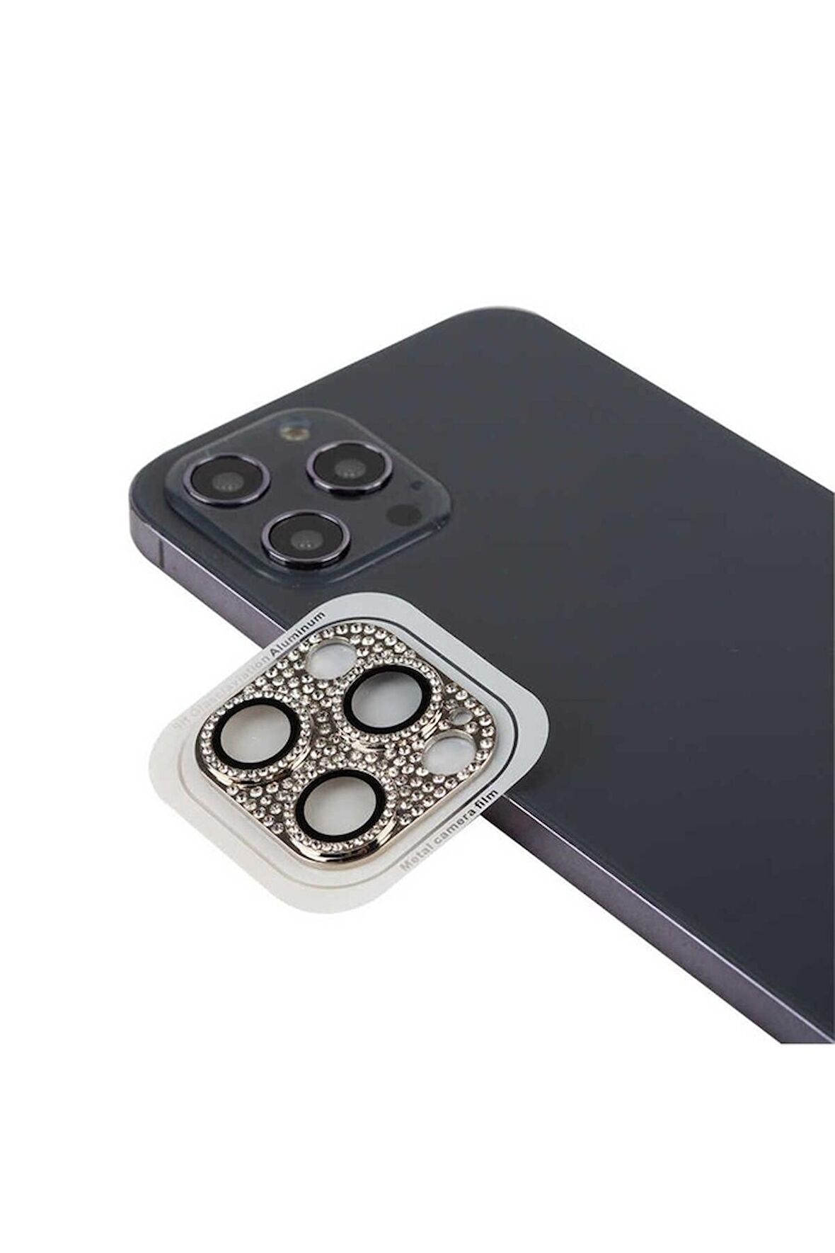 Apple iPhone 12 Pro Uyumlu CL-08 Kamera Lens Koruyucu Gümüş