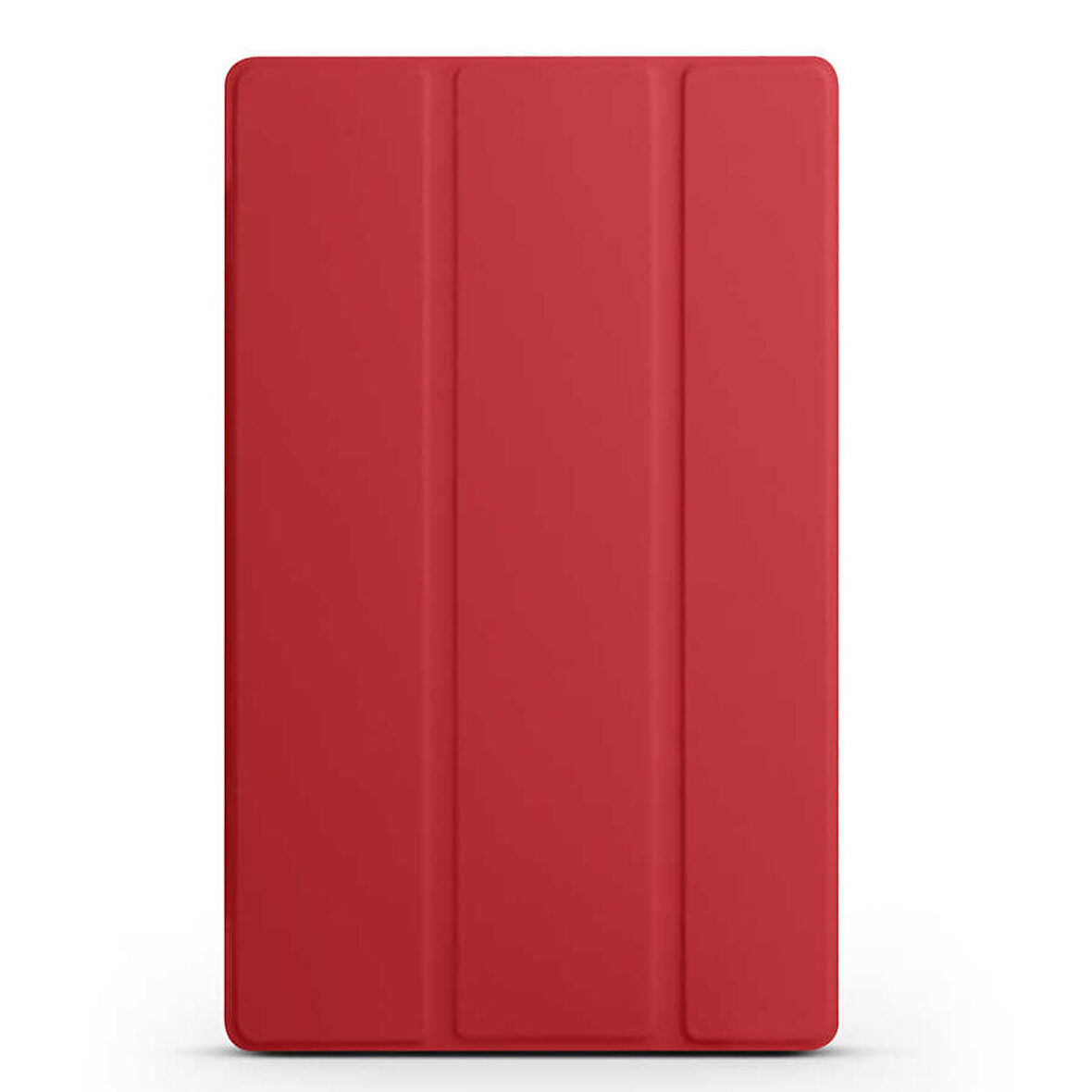 Lenovo M10 TB-X306F Gen.2 Uyumlu Tablet Kılıfı Smart Cover Standlı Akıllı Kılıf Kırmızı