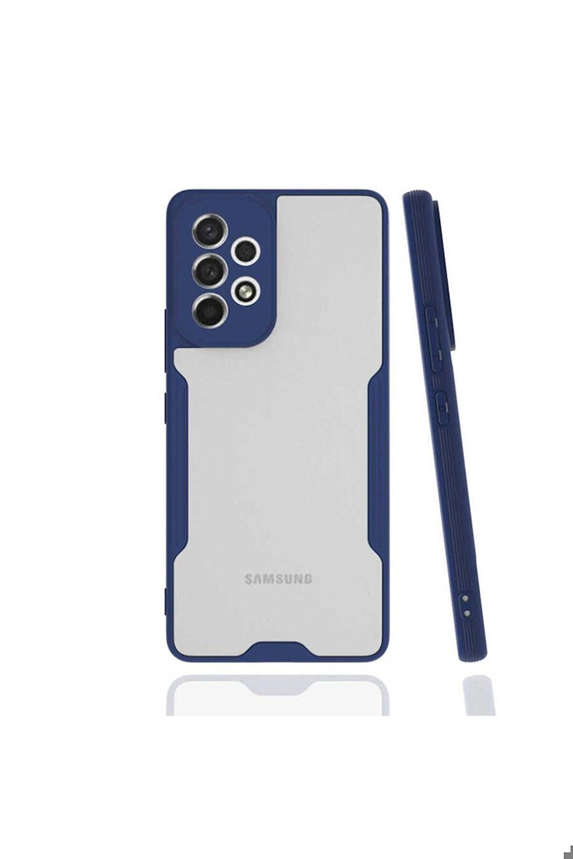 Samsung Galaxy A53 5G Uyumlu Kılıf Parfe Kapak Lacivert