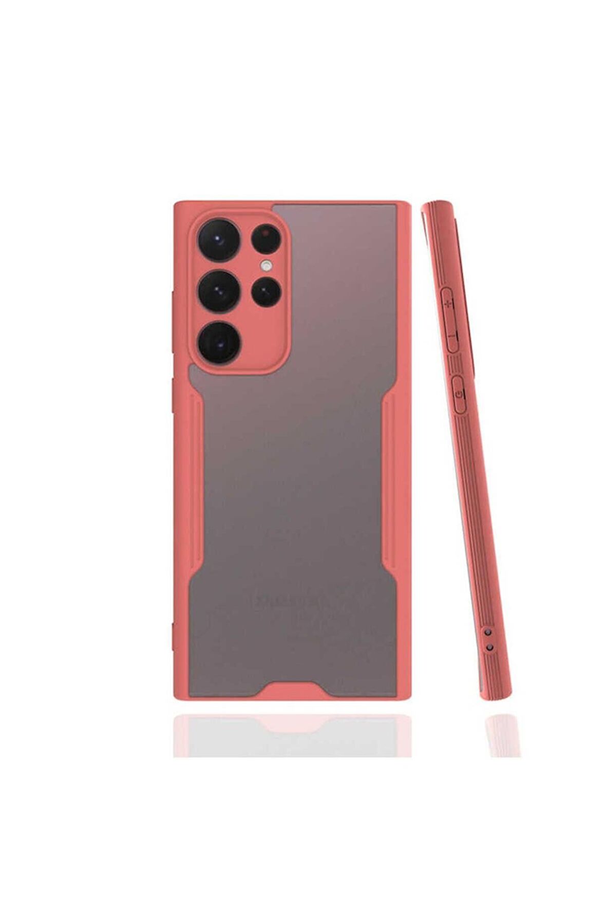 Samsung Galaxy S22 Ultra Uyumlu Kılıf Parfe Kapak Pembe