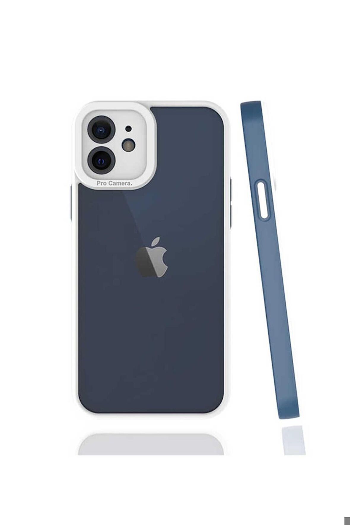 Apple iPhone 12 Uyumlu Kılıf Mima Kapak Lacivert