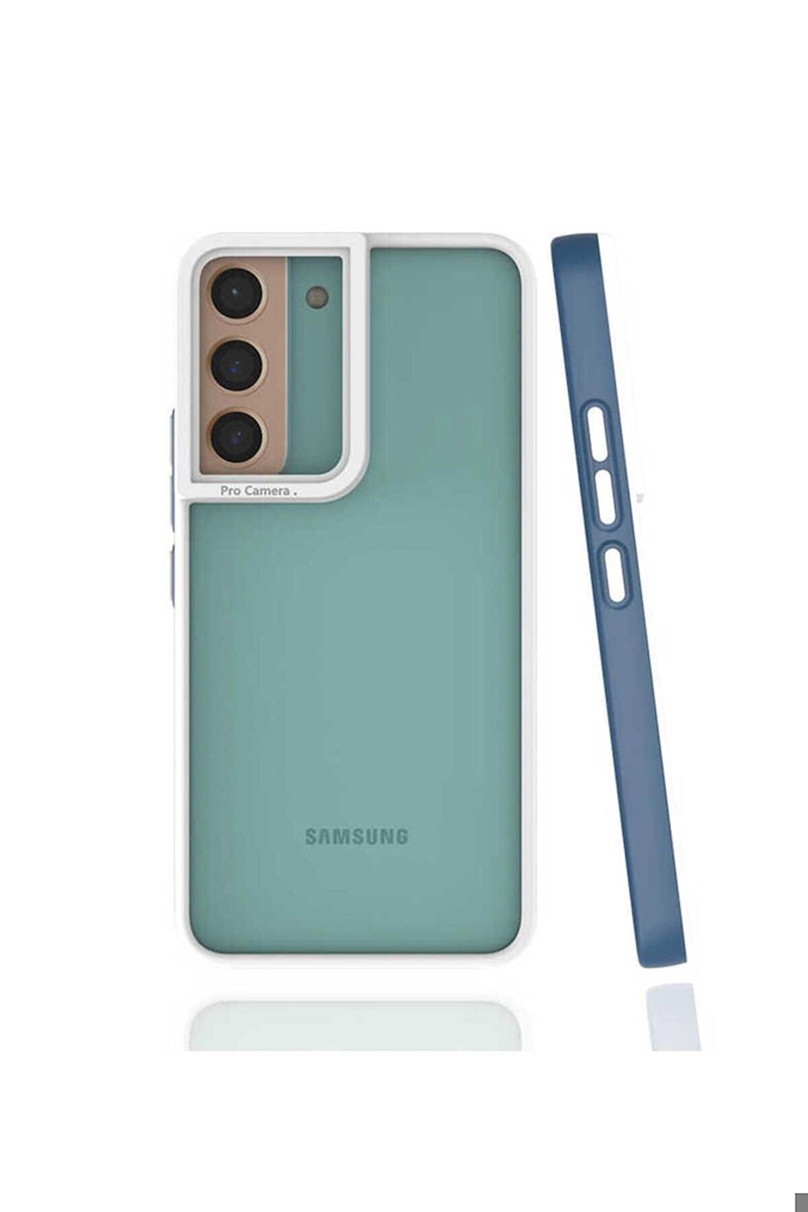 Samsung Galaxy S22 Plus Uyumlu Kılıf Mima Kapak Lacivert