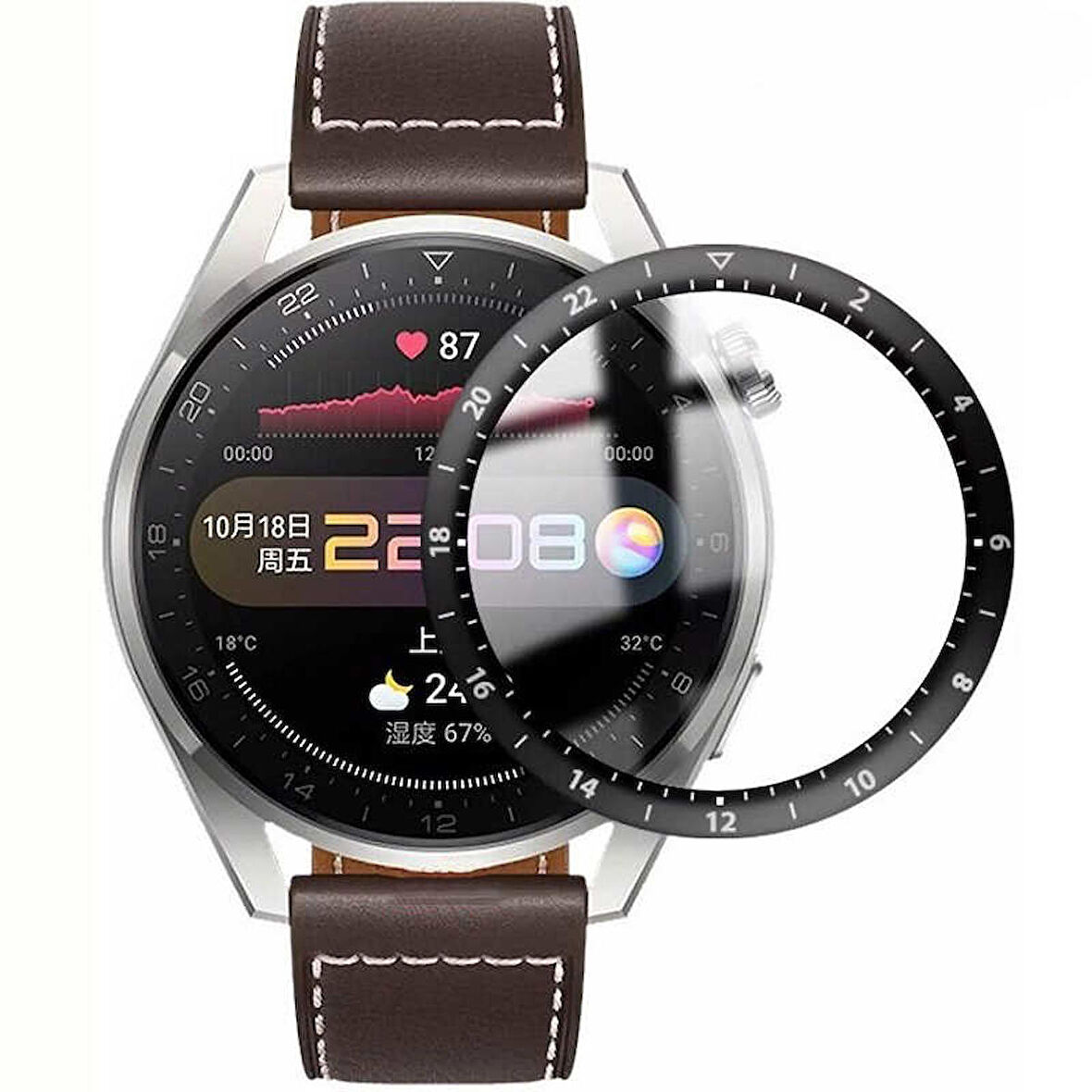 Huawei Watch 3 Pro Uyumlu Pmma Pet Saat Ekran Koruyucu