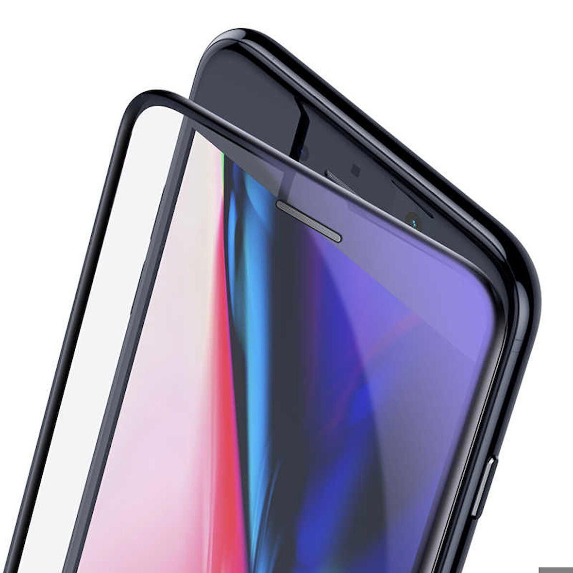 Apple iPhone SE 2022 Uyumlu Anti-Dust Glass Temperli Ekran Koruyucu Siyah