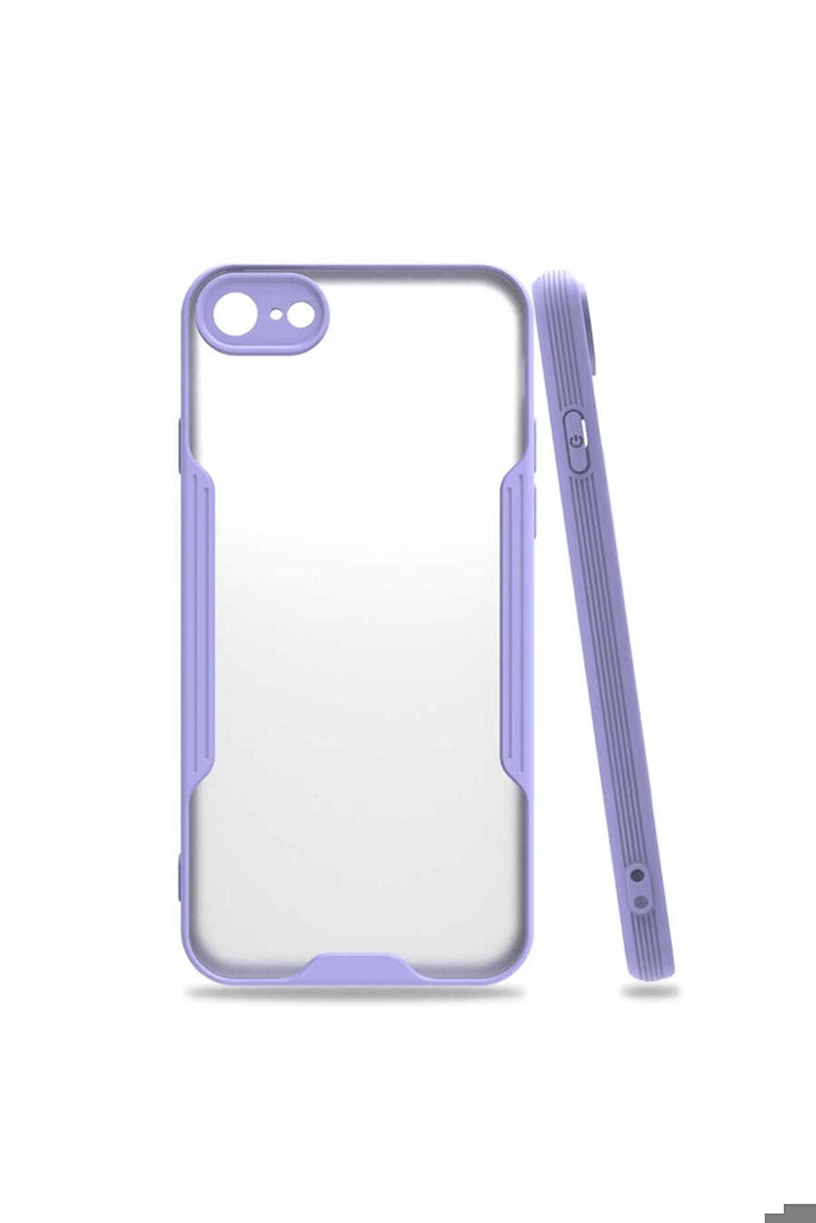 Apple iPhone SE 2022 Uyumlu Kılıf Parfe Kapak Mor