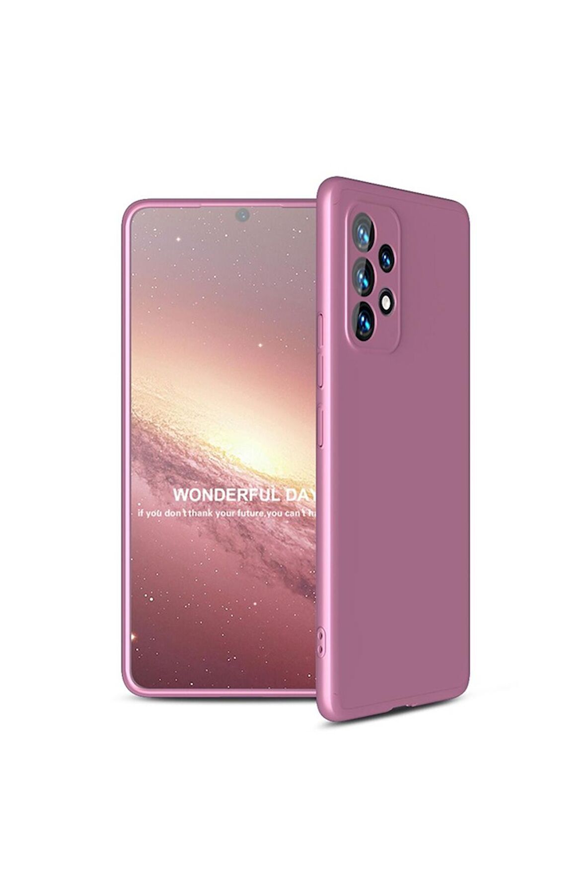 Samsung Galaxy A53 5G Uyumlu Kılıf Ays Kapak Rose Gold