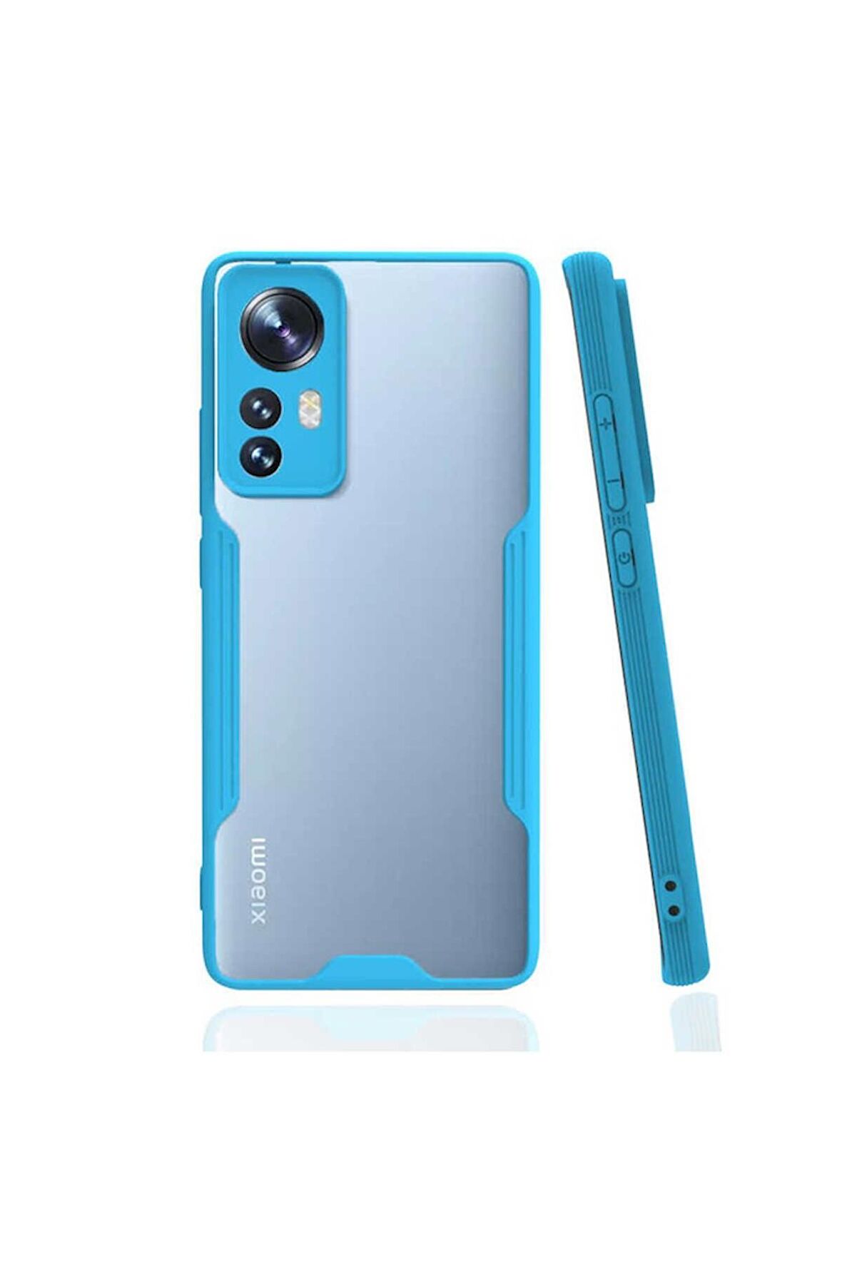 Xiaomi Mi 12 Uyumlu Kılıf Parfe Kapak Mavi