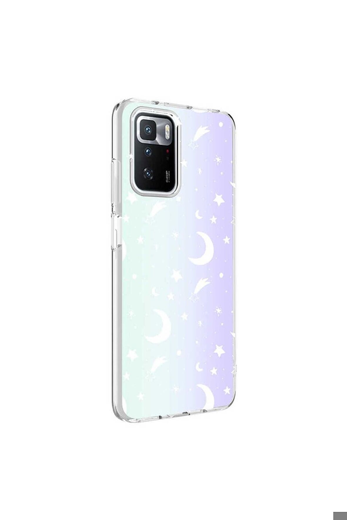 Xiaomi Redmi 10 Uyumlu Kılıf M-Blue Desenli Kapak Moon No4