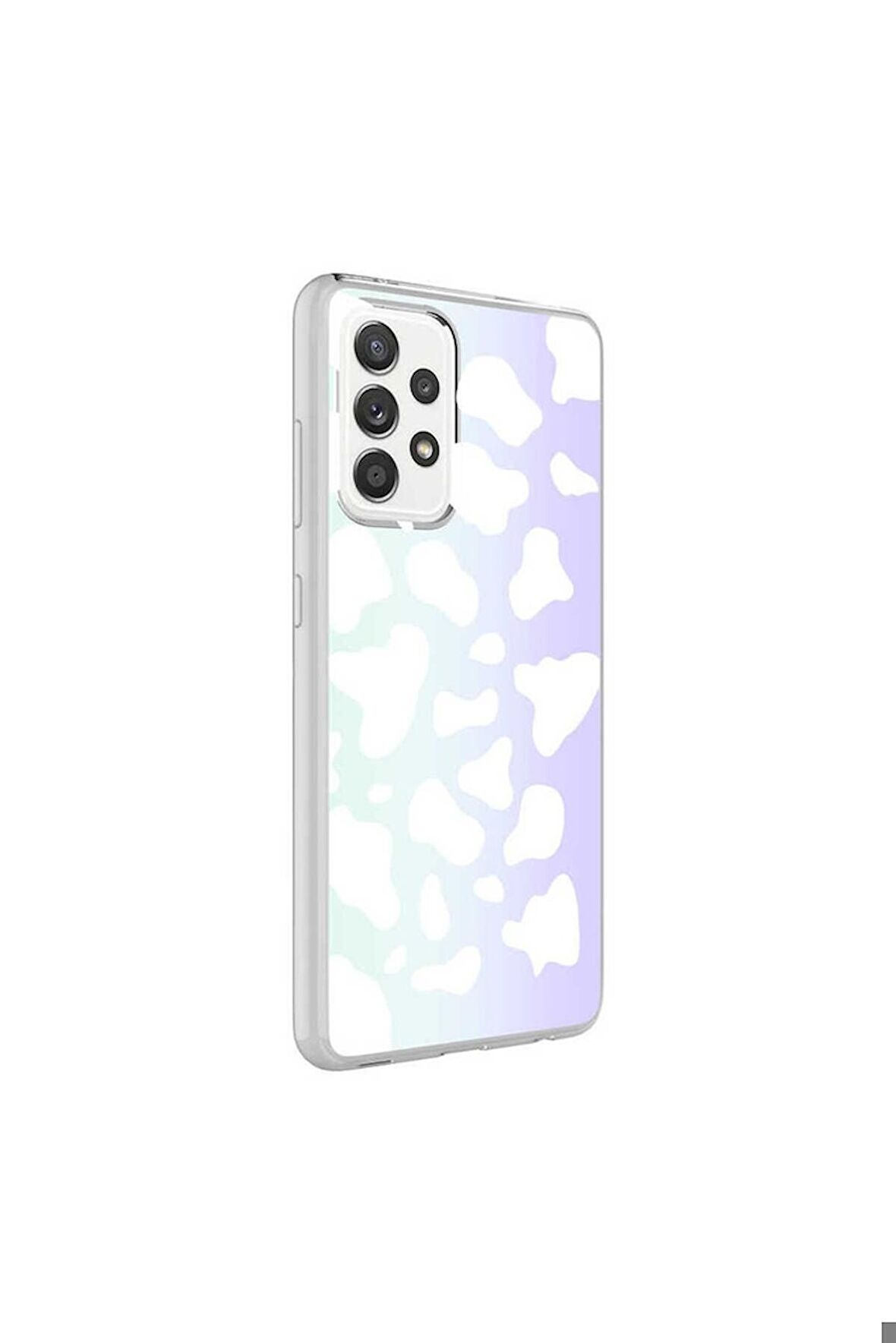 Samsung Galaxy A72 Uyumlu Kılıf M-Blue Desenli Kapak Cow No2
