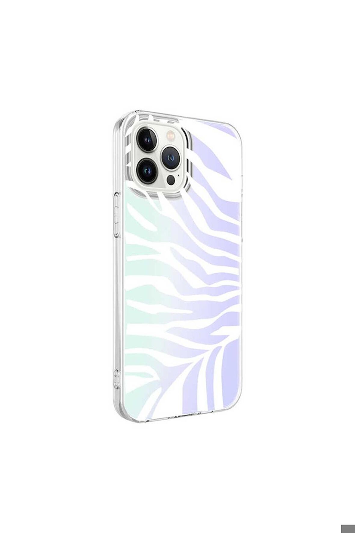 Apple iPhone 13 Pro Uyumlu Kılıf M-Blue Desenli Kapak Zebra No1
