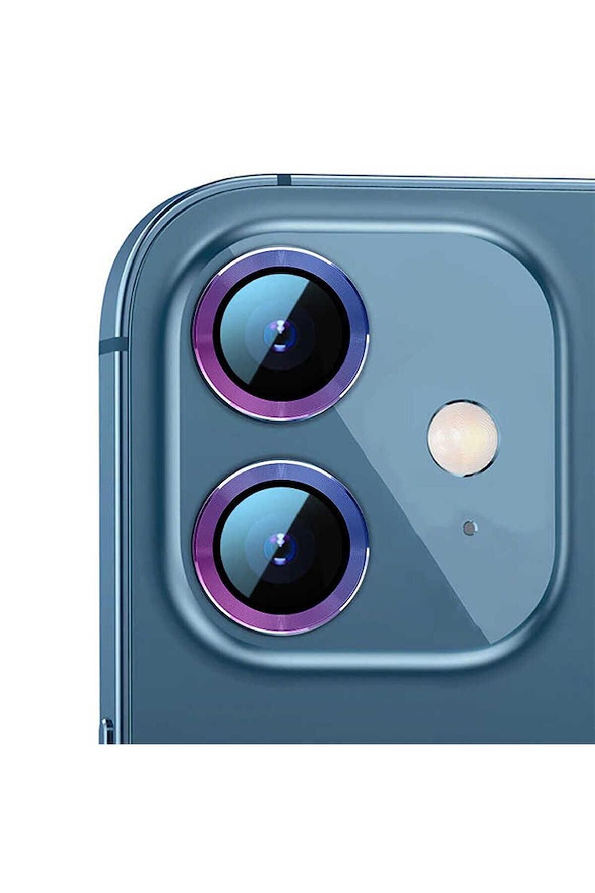 Apple iPhone 12 Mini Uyumlu CL-07 Kamera Lens Koruyucu Colorful