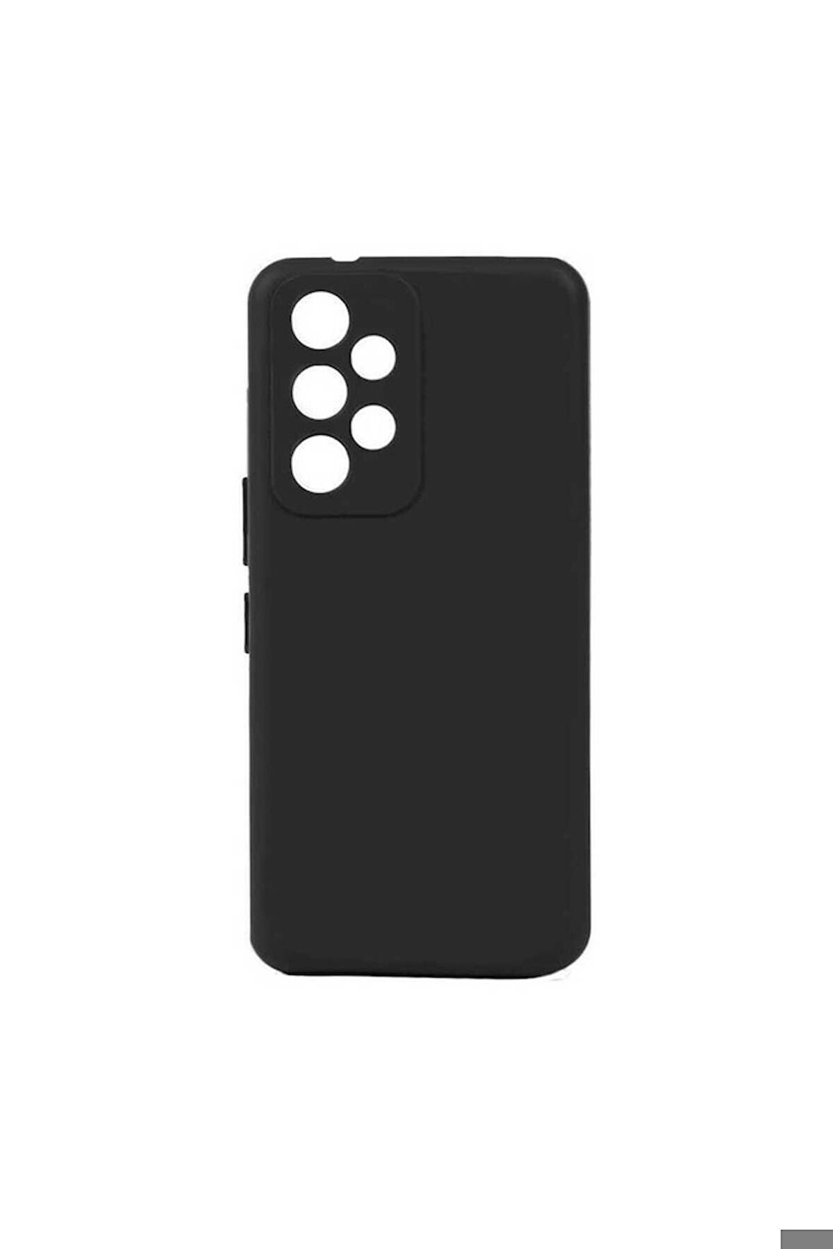 Samsung Galaxy A73 Uyumlu Kılıf Biye Silikon Siyah