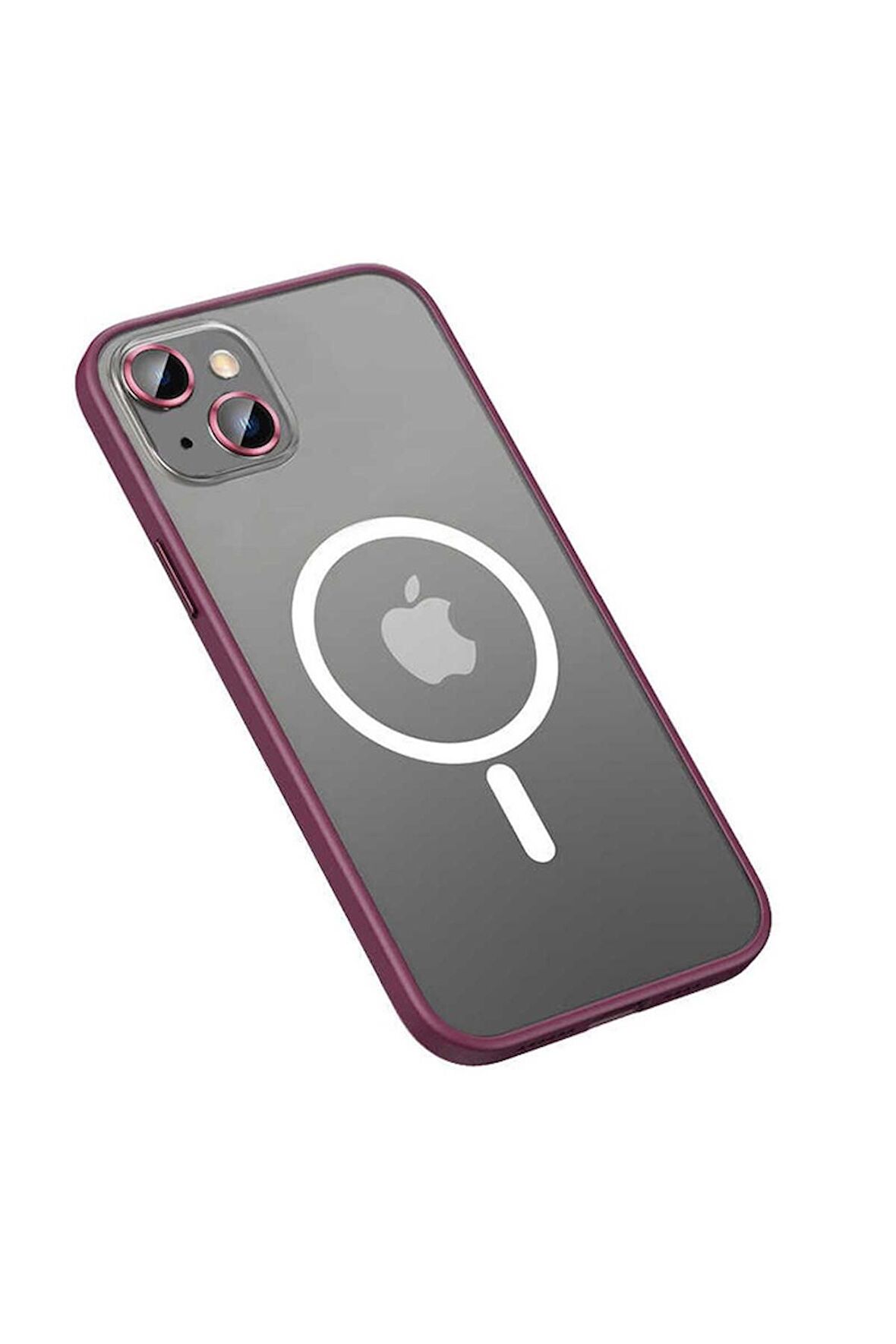 Apple iPhone 13 Uyumlu Kılıf Mokka Wireless Kapak Koyu Mor