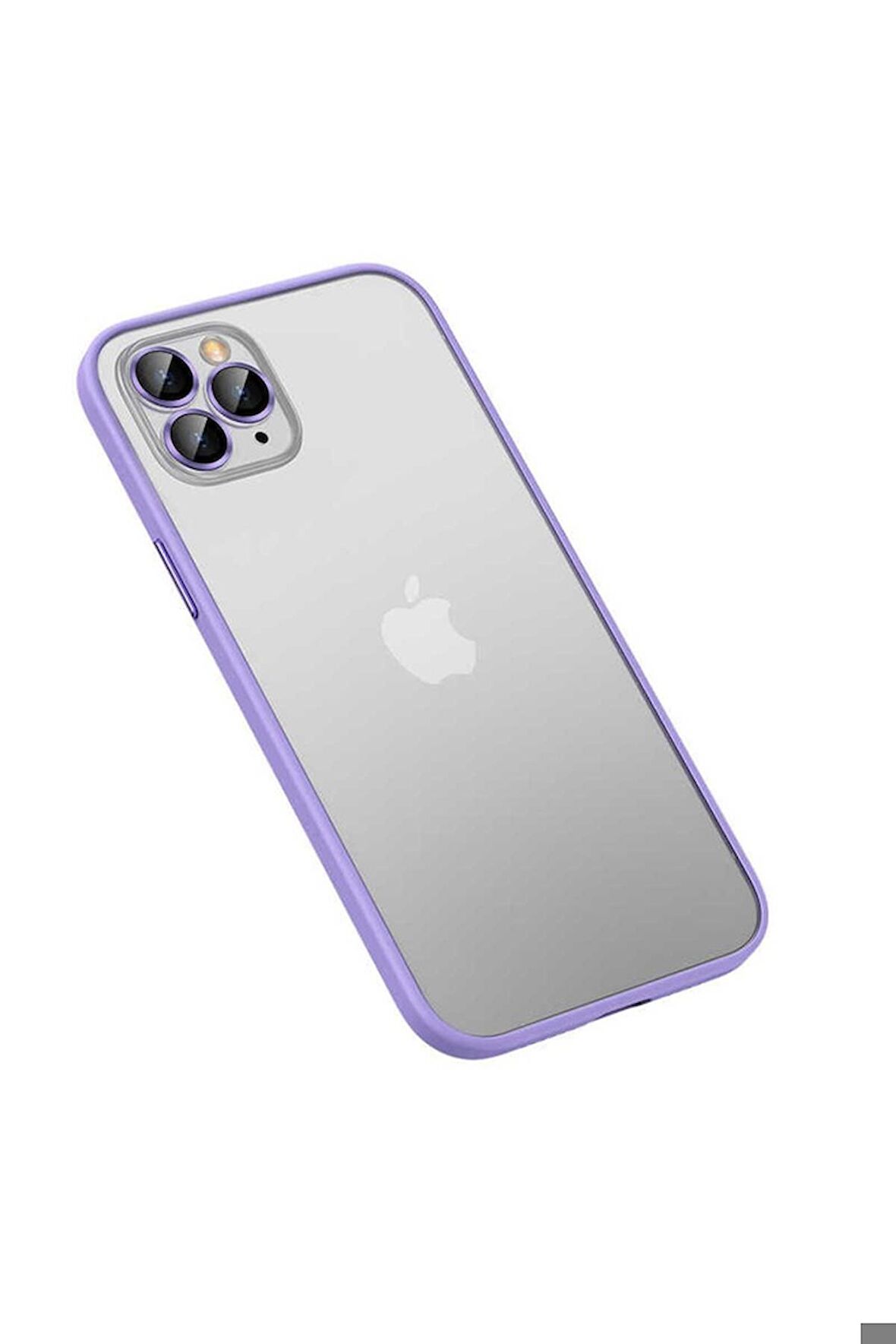 Apple iPhone 12 Pro Max Uyumlu Kılıf Retro Kapak Lila