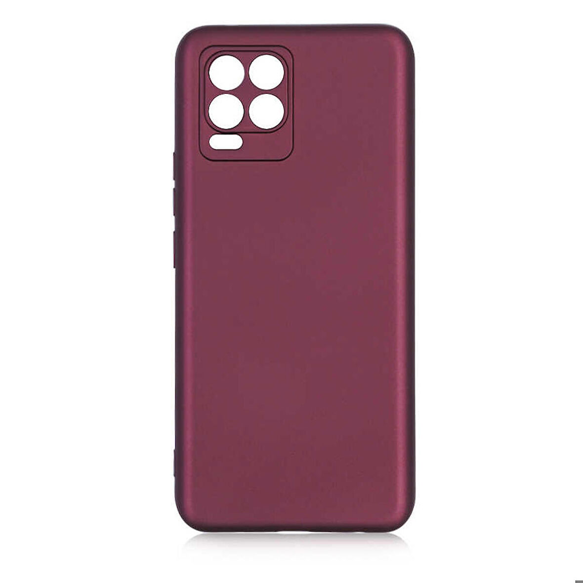 Realme 8 Uyumlu Kılıf Premier Silikon Kapak Mürdüm