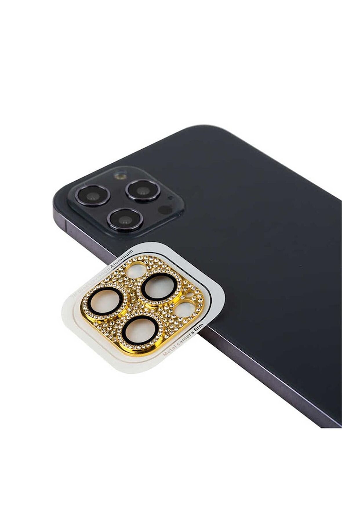 Apple iPhone 11 Pro Uyumlu CL-08 Kamera Lens Koruyucu Gold