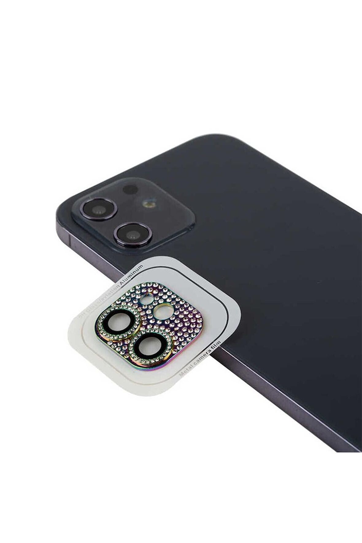 Apple iPhone 12 Mini Uyumlu CL-08 Kamera Lens Koruyucu Colorful