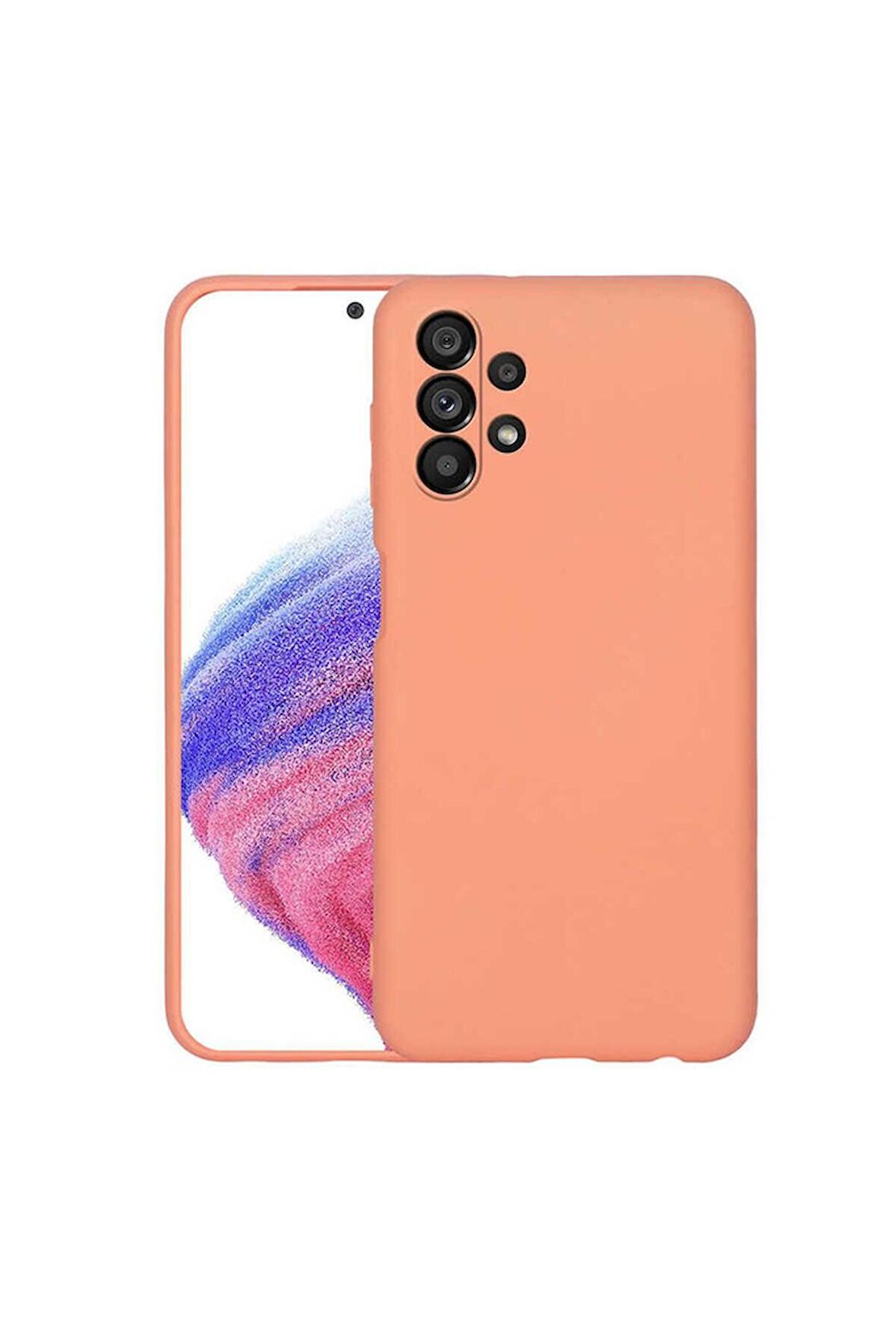 Samsung Galaxy A73 Uyumlu Kılıf Mara Lansman Kapak Turuncu