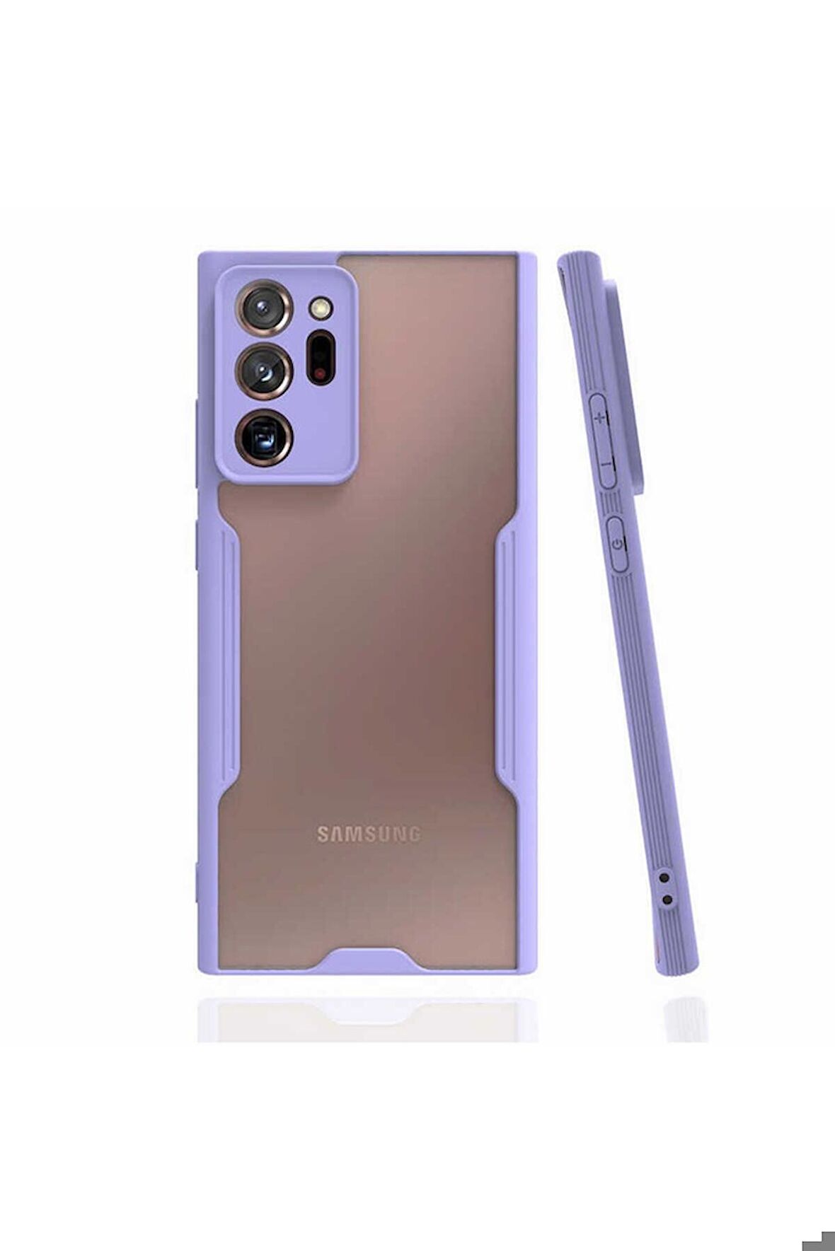 Samsung Galaxy Note 20 Ultra Uyumlu Kılıf Parfe Kapak Mor