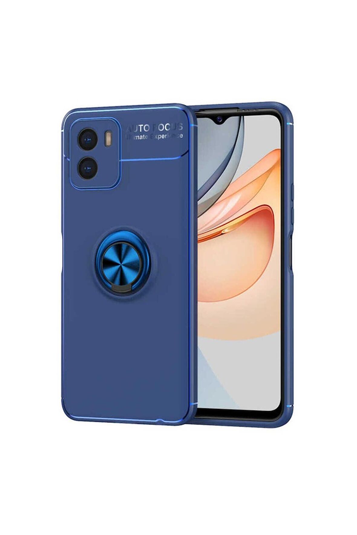 Vivo Y15S Uyumlu Kılıf Ravel Silikon Kapak Mavi