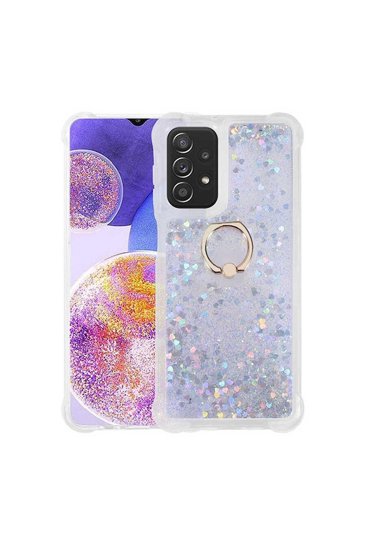 Samsung Galaxy A23 Uyumlu Kılıf Milce Kapak Gümüş