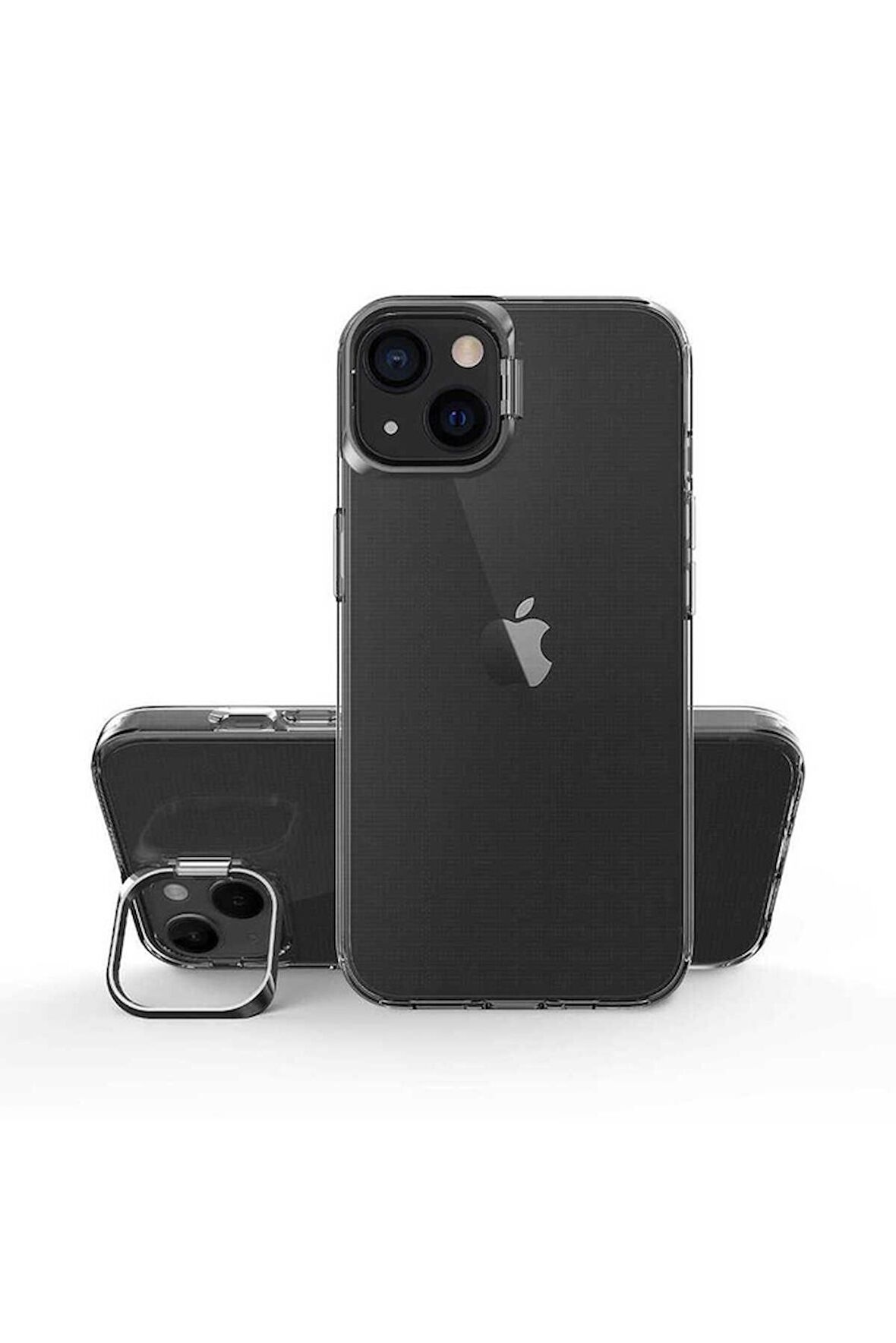 Apple iPhone 13 Uyumlu Kılıf Skuba Kapak Siyah