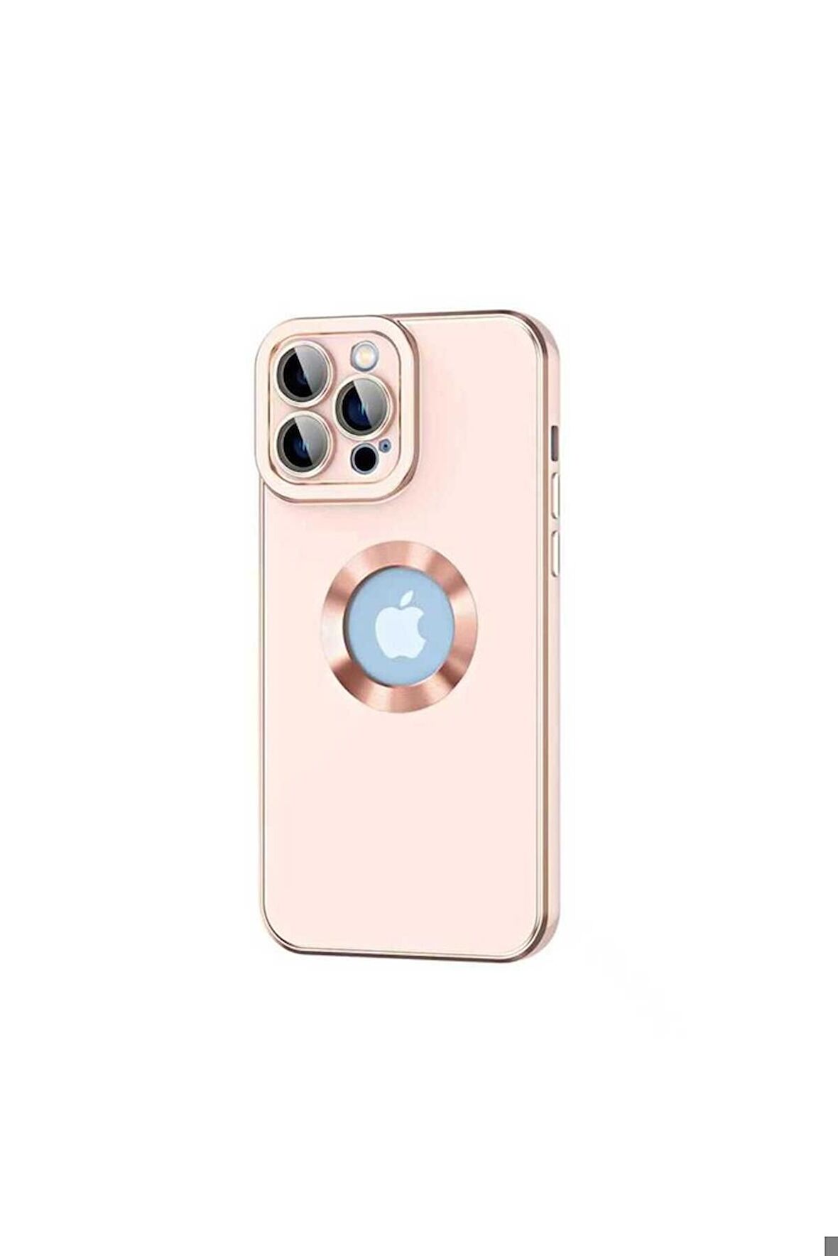 Apple iPhone 12 Pro Uyumlu Kılıf Kongo Kapak Rose Gold