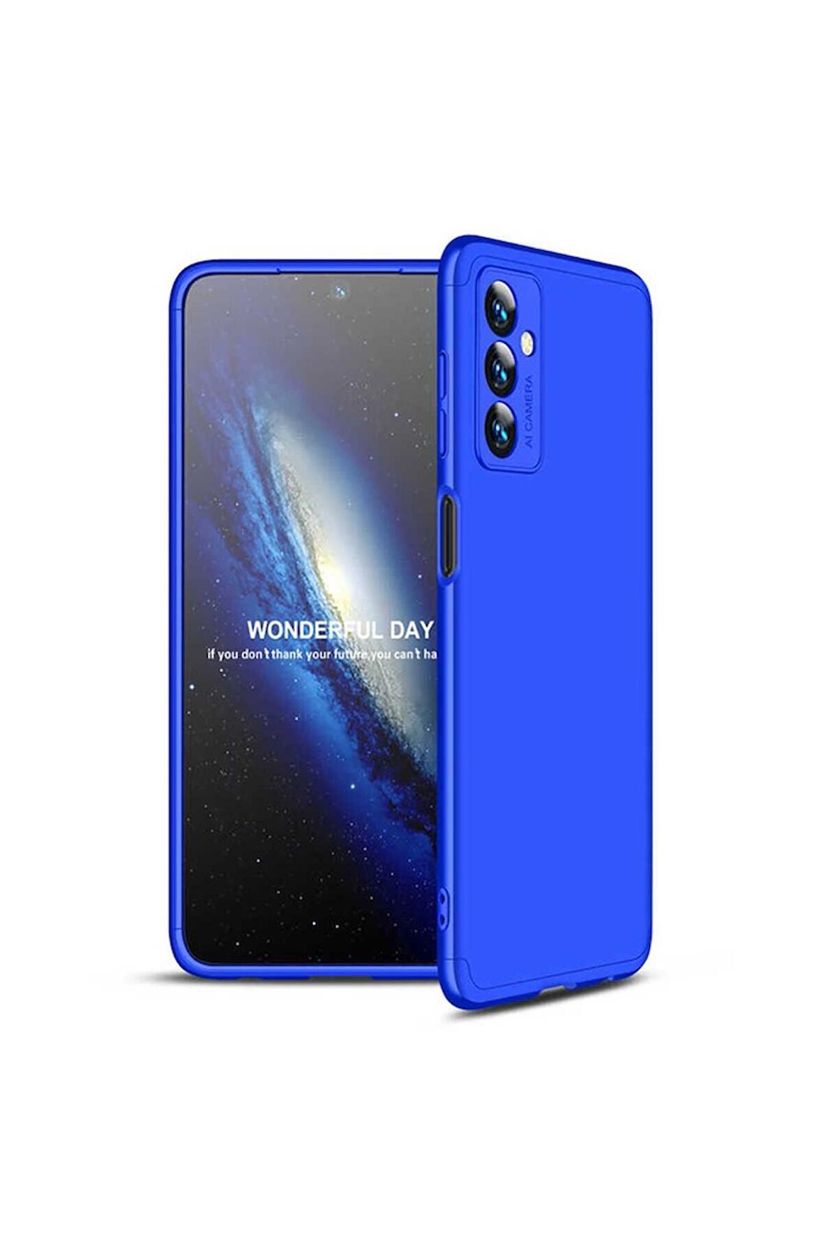 Samsung Galaxy M23 Uyumlu Kılıf Ays Kapak Mavi