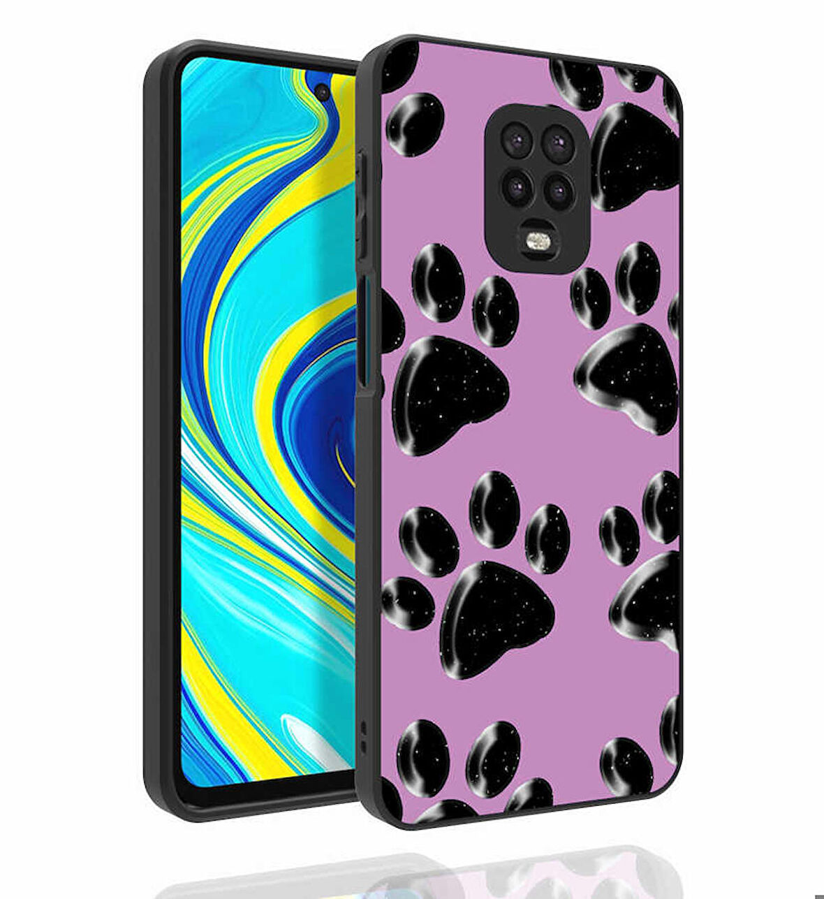 Xiaomi Redmi Note 9S Uyumlu Kılıf Desenli Kamera Korumalı Parlak Nora Kapak NO3