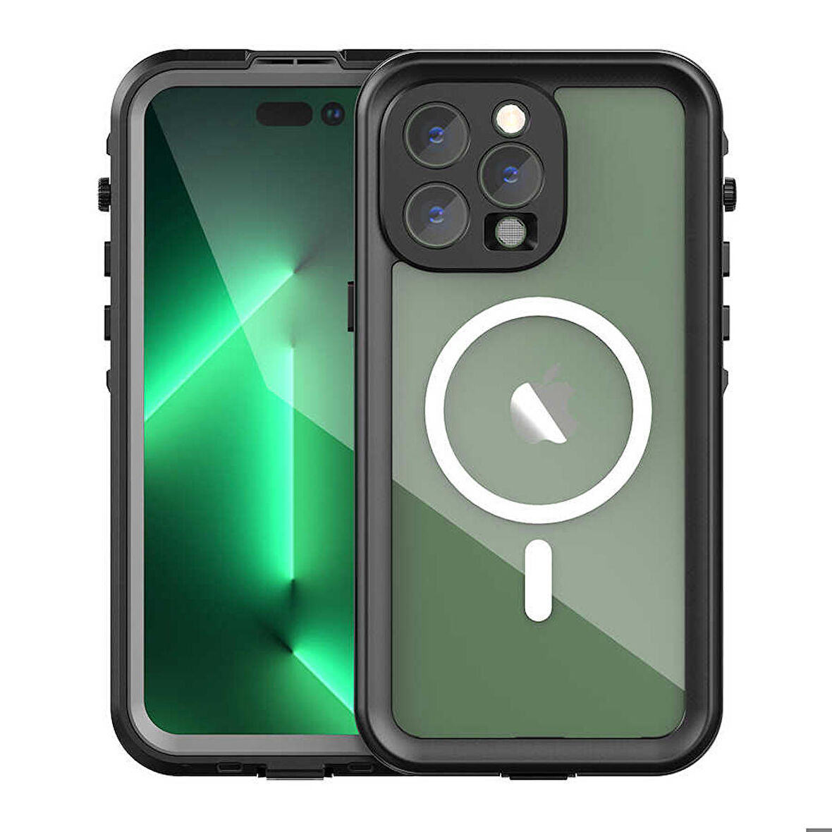 Apple iPhone 14 Pro Max Uyumlu Kılıf 1-1 Su Geçirmez Kılıf