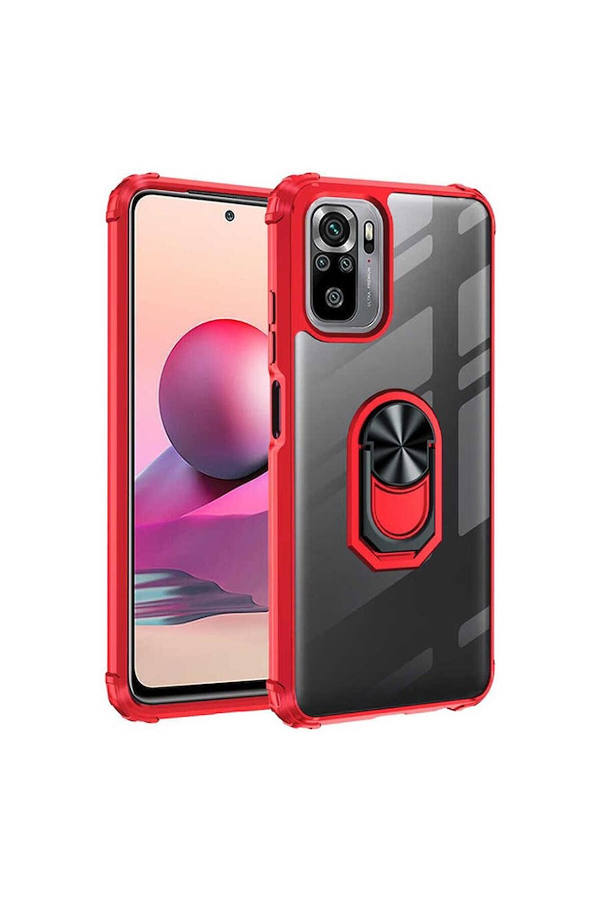 Xiaomi Poco M5S Uyumlu Kılıf Mola Kapak Kırmızı