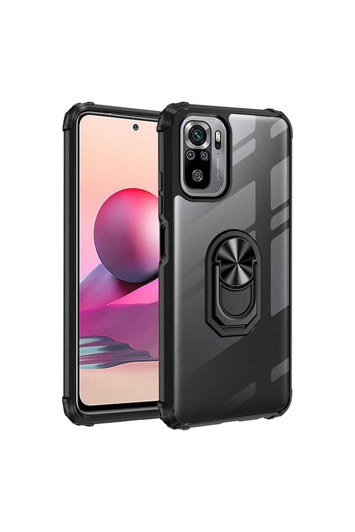 Xiaomi Poco M5S Uyumlu Kılıf Mola Kapak Siyah