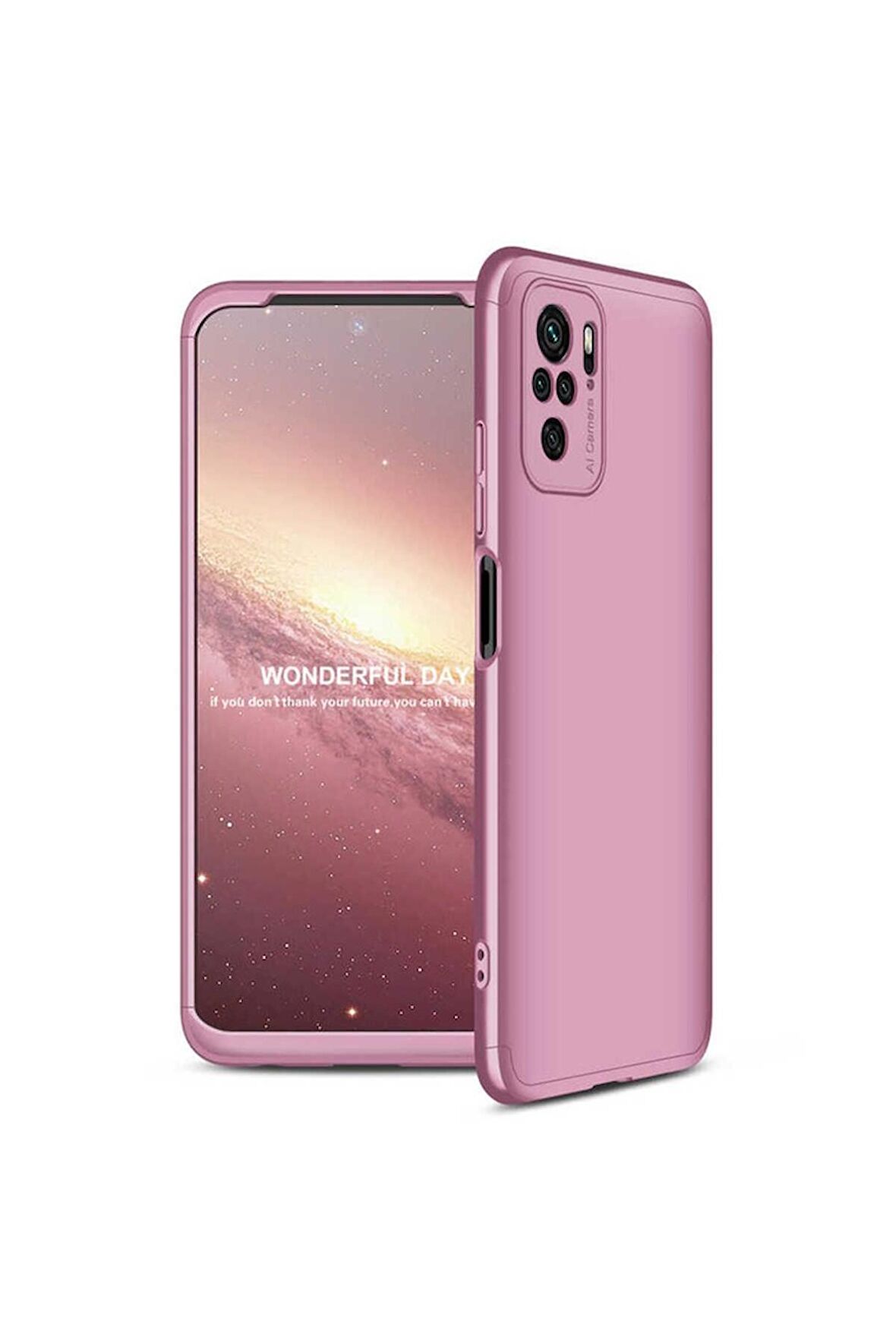 Xiaomi Poco M5S Uyumlu Kılıf Ays Kapak Rose Gold