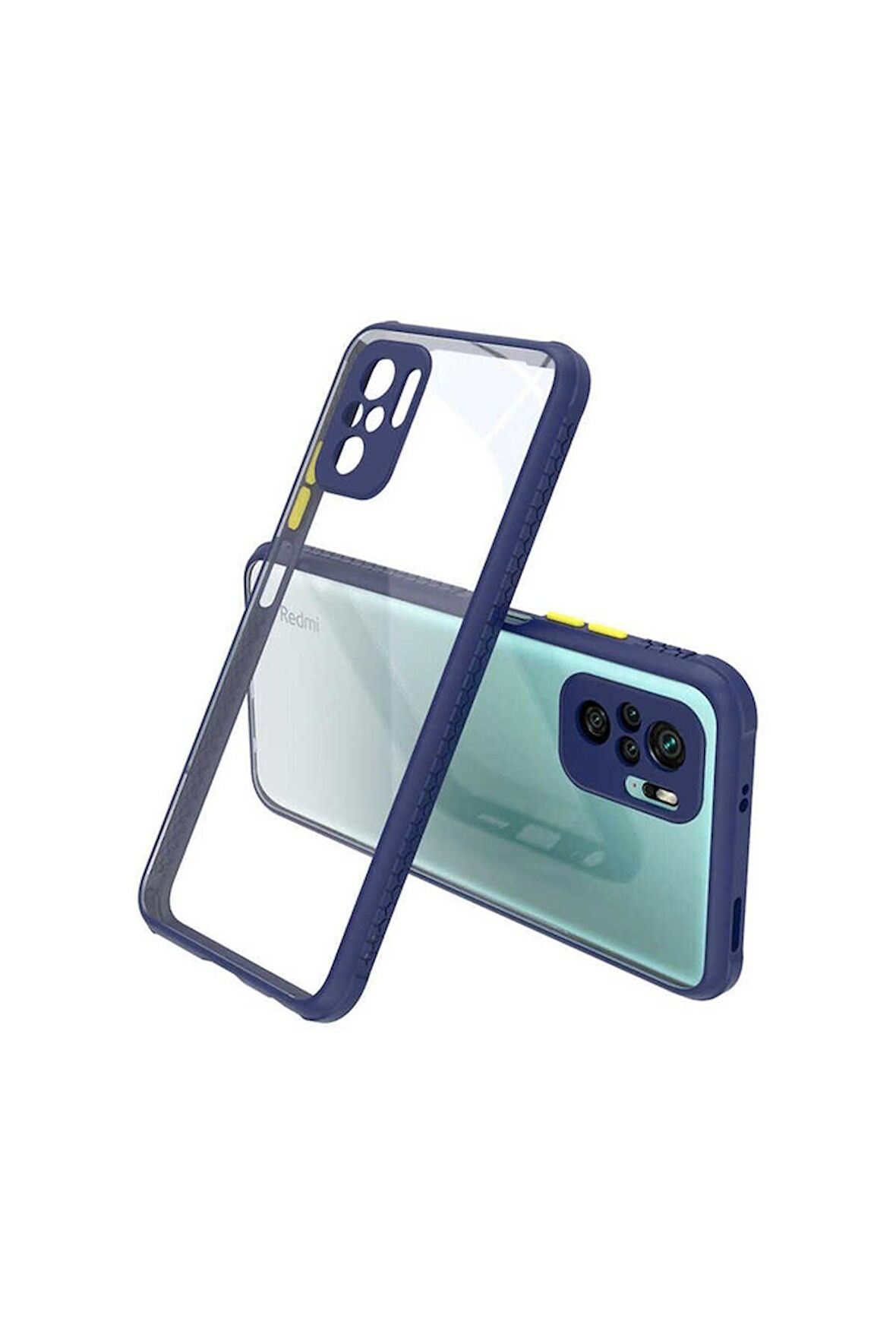 Xiaomi Poco M5S Uyumlu Kılıf Kaff Kapak Lacivert