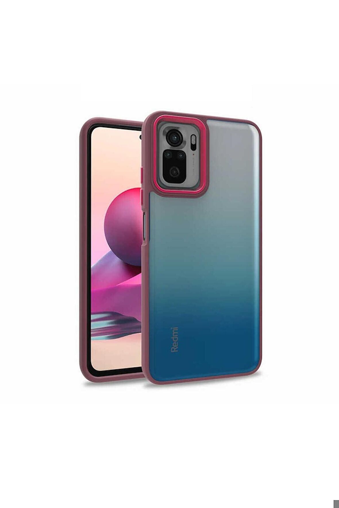 Xiaomi Poco M5S Uyumlu Kılıf Flora Kapak Kırmızı