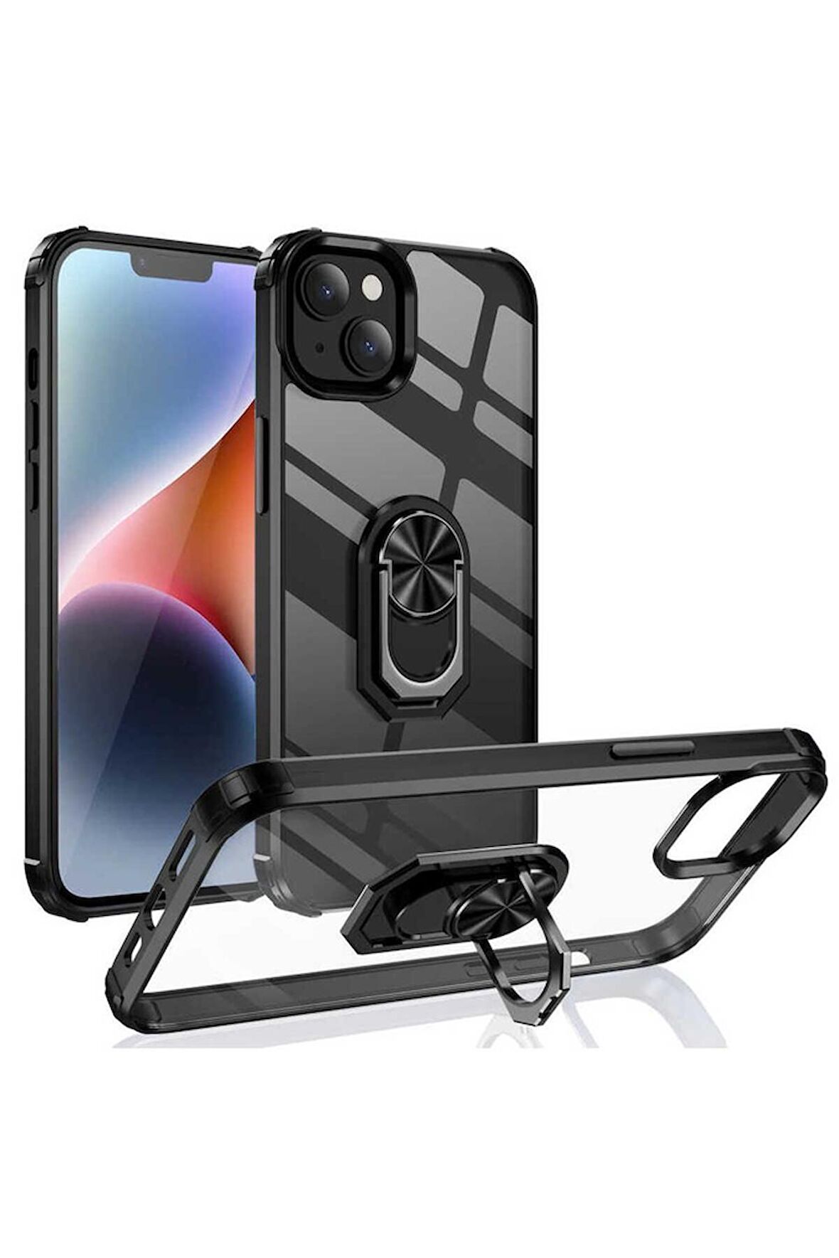 Apple iPhone 14 Plus Uyumlu Kılıf Mola Kapak Siyah