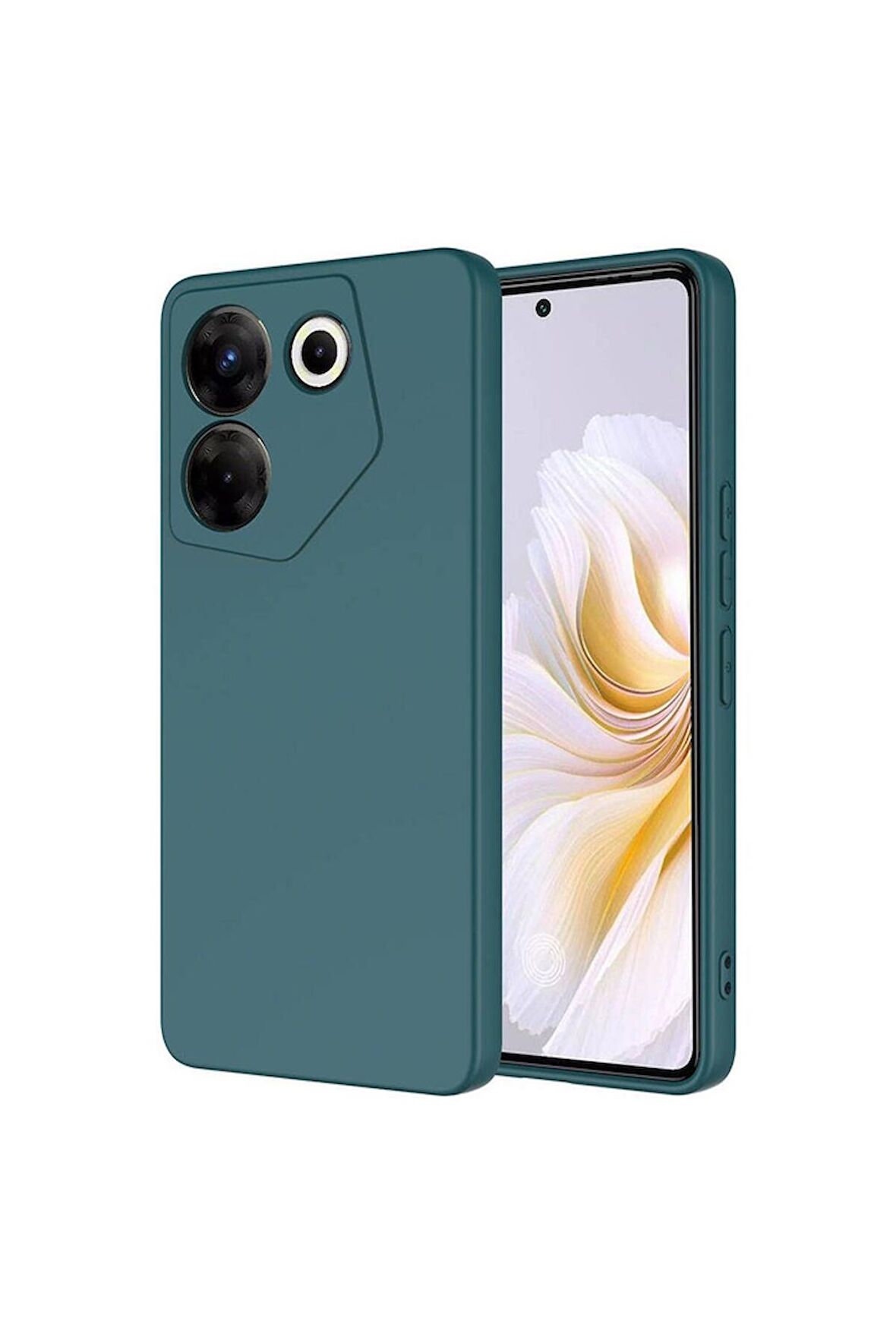 Tecno Camon 20 Pro 5G Uyumlu Kılıf Mara Lansman Kapak Koyu Yeşil