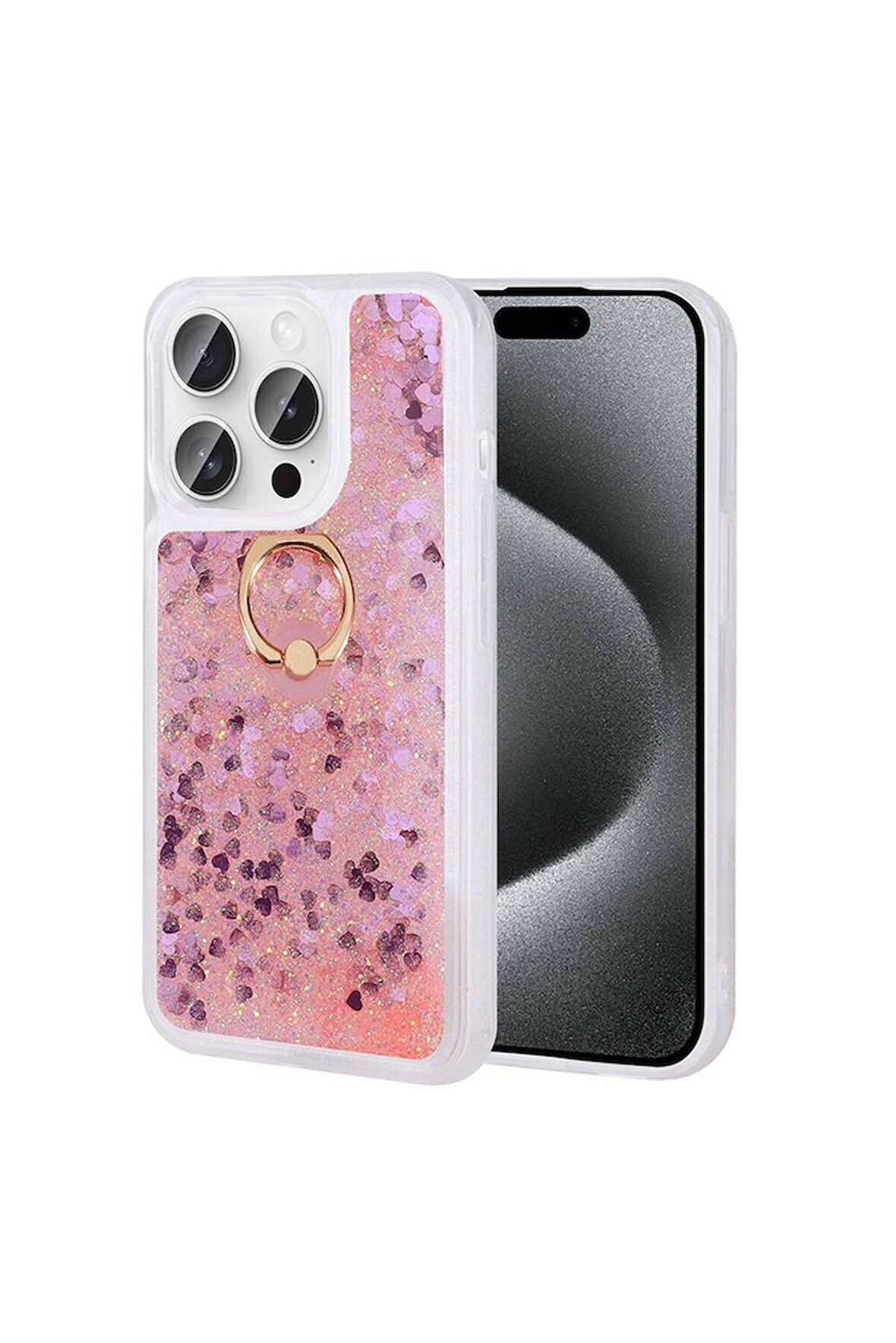 Apple iPhone 15 Pro Uyumlu Kılıf Milce Kapak Pembe