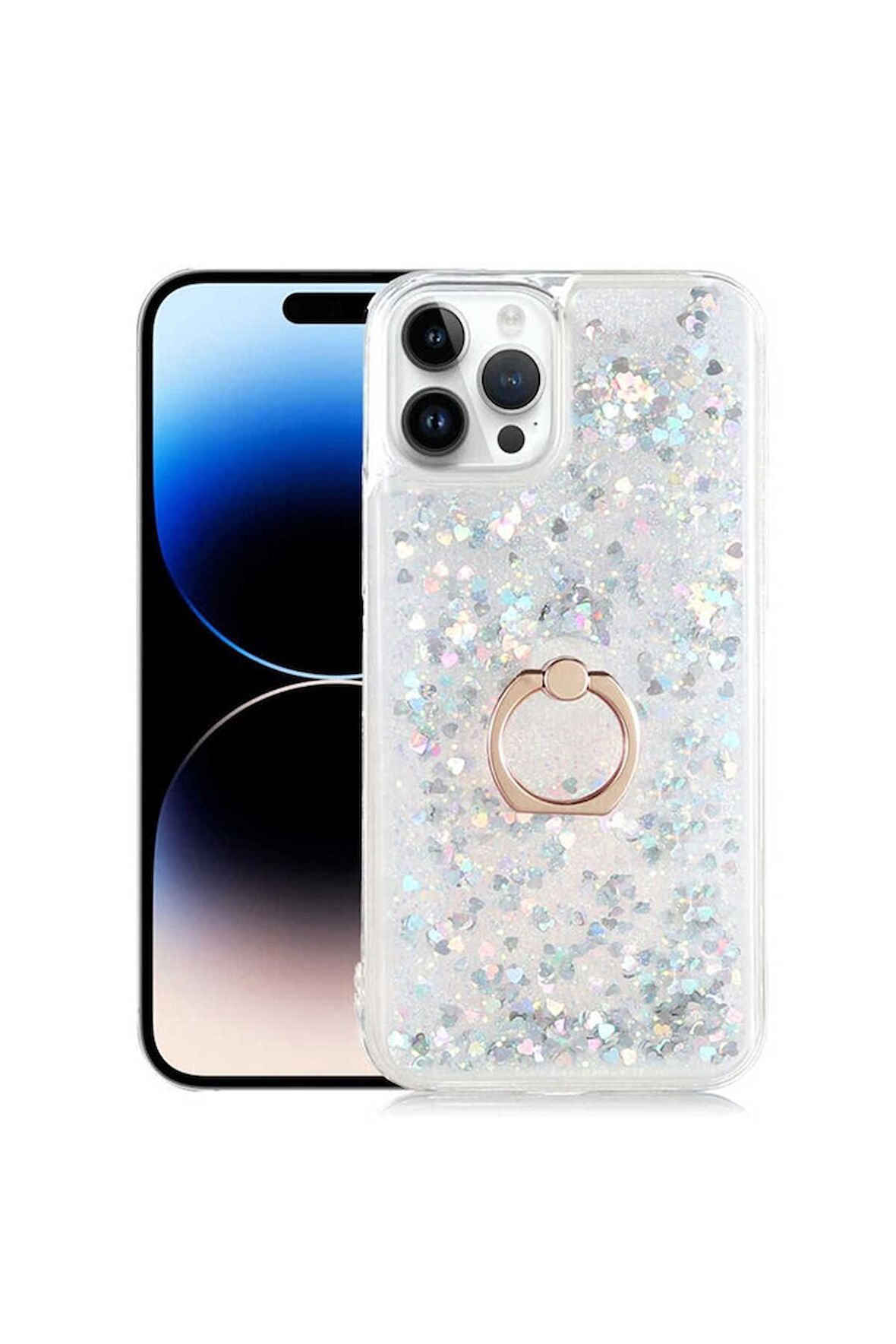 Apple iPhone 14 Pro Max Uyumlu Kılıf Milce Kapak Gümüş