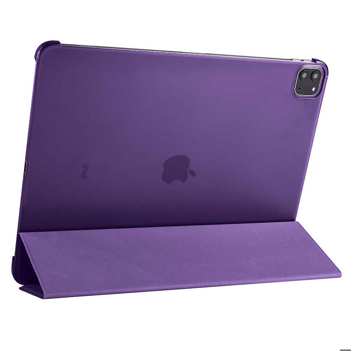 Apple iPad Pro 12.9 2022 M2 Uyumlu Tablet Kılıfı Smart Cover Standlı Akıllı Kılıf Mor