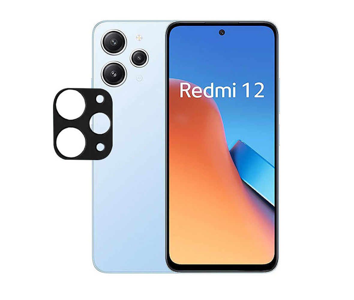 Xiaomi Redmi 12 Uyumlu 3D Kamera Camı