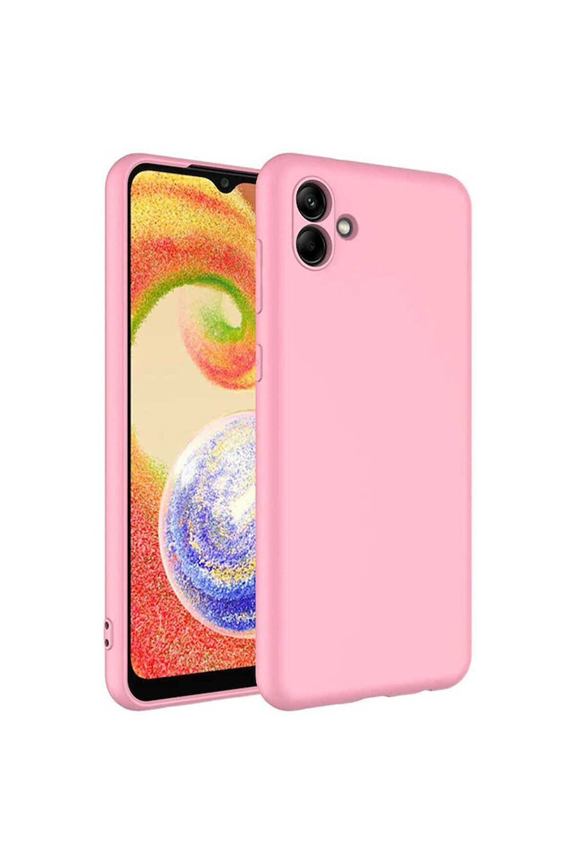 Samsung Galaxy A04 Uyumlu Kılıf Mara Lansman Kapak Pembe Açık