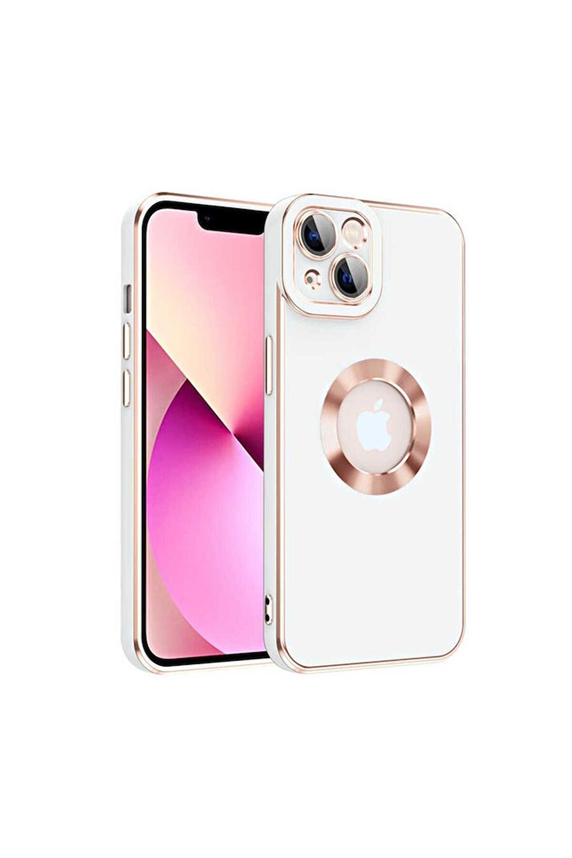 Apple iPhone 14 Uyumlu Kılıf Kongo Kapak Beyaz