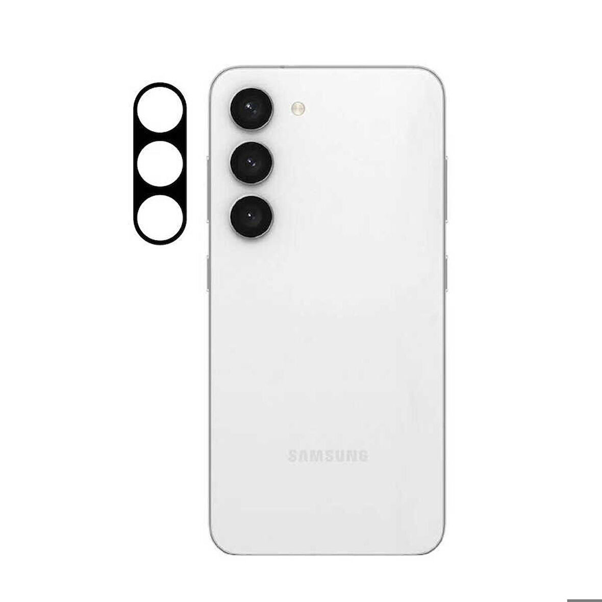 Samsung Galaxy S23 Plus Uyumlu 3D Kamera Camı